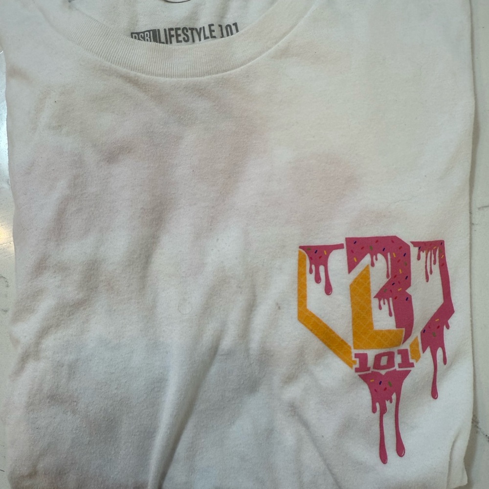 Baseball lifestyle 101 ice cream shirt